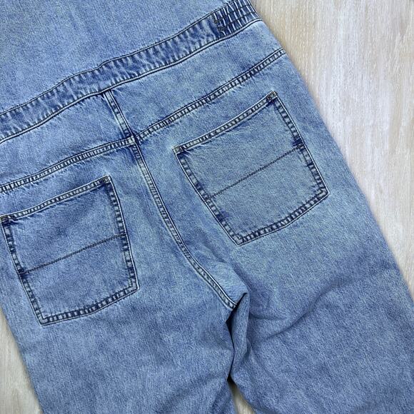 UO Cheap Monday Rigid Denim Boiler Suit Coverall Denim Jean Jumpsuit Medium - Picture 9 of 16